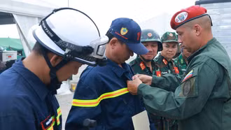 Đoàn cứu nạn, cứu hộ Việt Nam nhận Huy chương 'Anh hùng Venezuela'