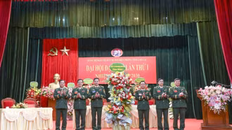 Đảng bộ Quân sự tỉnh: 100% các chi, đảng bộ trực thuộc tổ chức thành công đại hội, nhiệm kỳ 2025- 2030