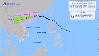 Tin mới nhất về bão số 3: Giật cấp 14, cách Quảng Ninh – Hải Phòng 480km