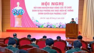 Lào Cai rút kinh nghiệm hoạt động quân sự địa phương khi thực hiện chính quyền địa phương hai cấp
