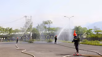 Công an tỉnh Lào Cai kiểm tra nghiệp vụ tại Đội Chữa cháy và Cứu nạn, cứu hộ khu vực số 2