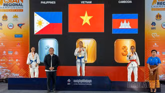Long Thị Lan Anh giành huy chương vàng Giải vô địch Jujitsu Đông Nam Á 2026 