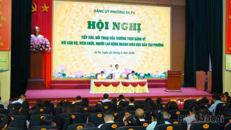 Đảng ủy phường Sa Pa đối thoại với cán bộ, viên chức, người lao động ngành giáo dục
