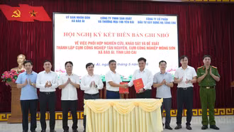 Bảo Ái ký kết hợp tác nghiên cứu đầu tư hai cụm công nghiệp