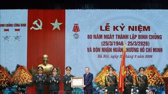 Tổng Bí thư dự Lễ kỷ niệm 80 năm Ngày thành lập Binh chủng Công binh