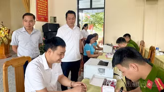 Xuân Ái xét nghiệm chất ma túy đối với 120 cán bộ, đảng viên