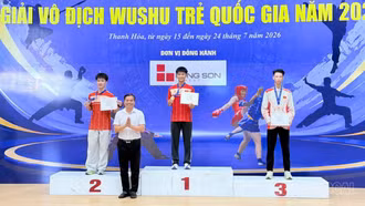 Wushu trẻ Lào Cai giành 09 huy chương tại Giải Vô địch Wushu trẻ quốc gia năm 2026