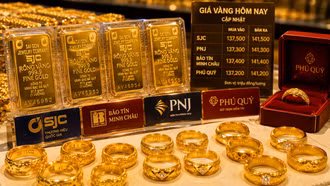 Giá vàng chiều 25/7: Đồng loạt tăng mạnh, Phú Quý điều chỉnh tăng tới 2,5 triệu đồng/lượng