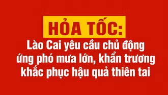 HỎA TỐC: Lào Cai yêu cầu chủ động ứng phó mưa lớn, khẩn trương khắc phục hậu quả thiên tai