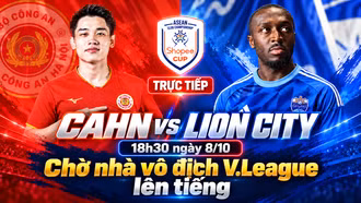 TRỰC TIẾP Lion City vs CAHN, 18h30 ngày 8/10: Chờ nhà vô địch V.League lên tiếng
