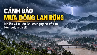 Cảnh báo mưa dông lan rộng, nhiều xã ở Lào Cai có nguy cơ xảy ra lốc, sét, mưa đá