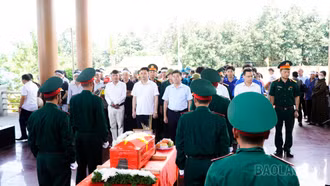 Xã Mậu A tổ chức Lễ đón nhận và an táng hài cốt liệt sĩ Nguyễn Đức Ninh