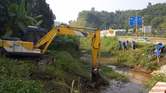 Xã Bảo Thắng phát động phong trào toàn dân nạo vét, khơi thông suối, kênh rạch nội đồng 