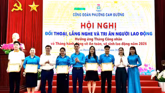 Phường Cam Đường tổ chức Hội nghị “Đối thoại, lắng nghe và tri ân người lao động”