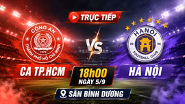 Trực tiếp CA TP.HCM vs Hà Nội 18h00 ngày 5/9: Cuộc so tài của hai nhà cầm quân người Úc