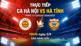 Trực tiếp CLB CA Hà Nội vs Hà Tĩnh 19h15 hôm nay (5/9): Nhà vô địch ra quân