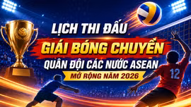 Lịch thi đấu Giải bóng chuyền Quân đội các nước ASEAN năm 2026