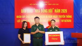 Bộ CHQS tỉnh Lào Cai khánh thành “Nhà đồng đội” tại phường Yên Bái