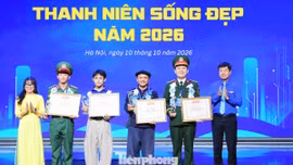 Tôn vinh 15 gương Thanh niên sống đẹp năm 2026