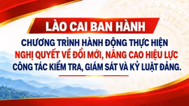 Lào Cai ban hành Chương trình hành động thực hiện Nghị quyết về đổi mới, nâng cao hiệu lực công tác kiểm tra, giám sát và kỷ luật đảng