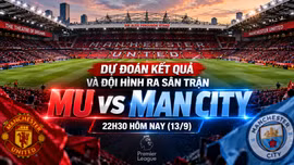 Dự đoán kết quả và đội hình ra sân trận MU vs Man City 22h30 hôm nay (13/9)