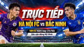 TRỰC TIẾP Hà Nội FC - Bắc Ninh 19h15 hôm nay (11/10): Chủ nhà đi tìm điểm số đầu tiên