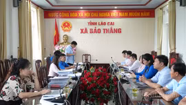 Ban đại diện Hội đồng quản trị Ngân hàng Chính sách xã hội tỉnh kiểm tra hoạt động tín dụng chính sách tại xã Bảo Thắng