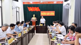 Đoàn kiểm tra Tỉnh ủy kiểm tra việc thực hiện dân chủ ở cơ sở tại phường Nam Cường