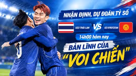Nhận định, dự đoán tỷ số U23 Thái Lan vs U23 Kyrgyzstan 14h00 hôm nay: Bản lĩnh của "Voi chiến"