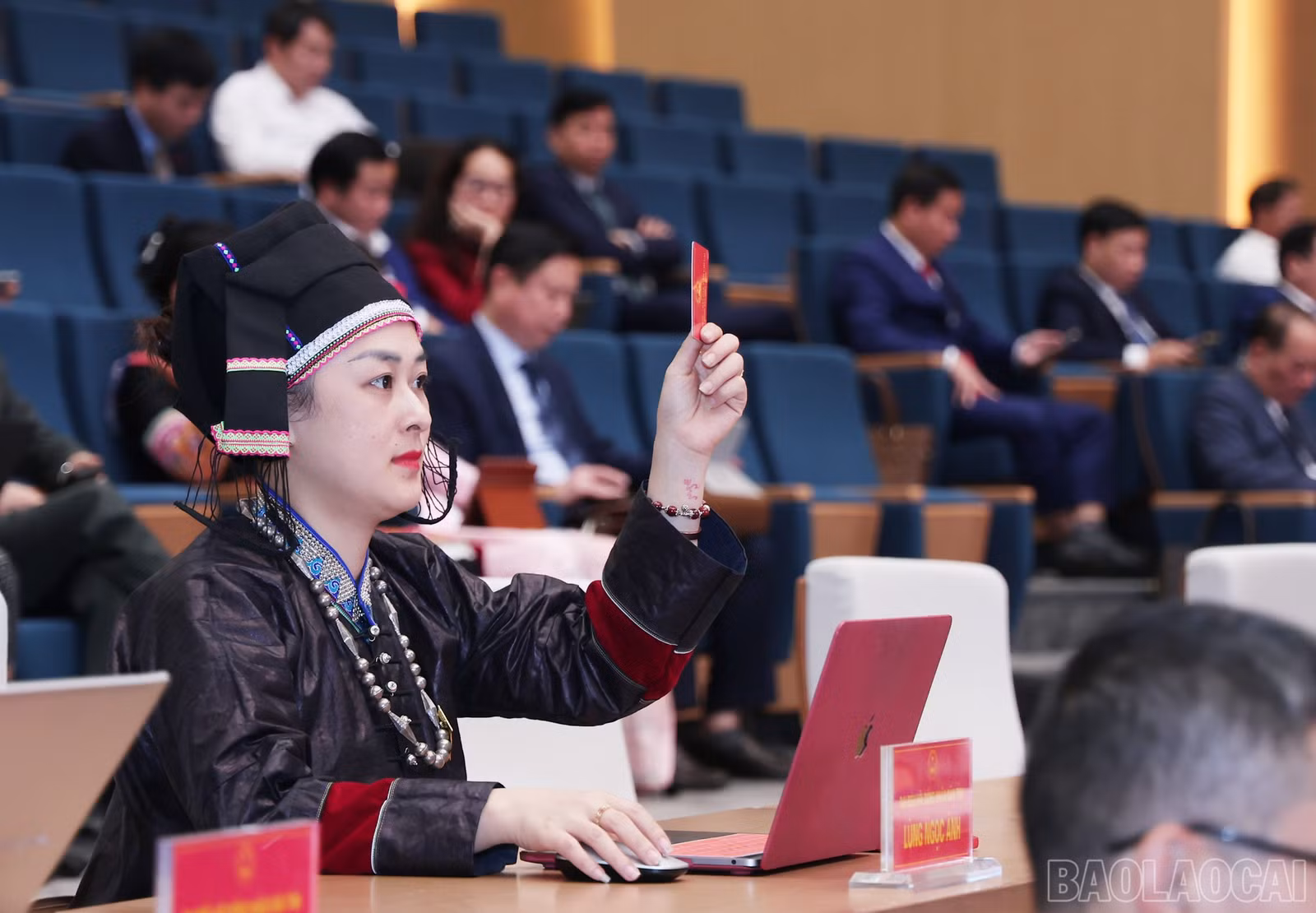 Các đại biểu biểu quyết thông qua nghị quyết.