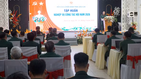 Hội Cựu chiến binh tỉnh khai mạc lớp tập huấn, bồi dưỡng cán bộ năm 2026