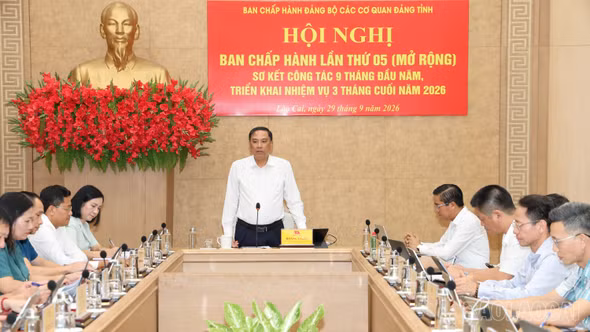 Đảng ủy Các cơ quan Đảng tỉnh triển khai nhiệm vụ 3 tháng cuối năm 2026