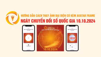 Hướng dẫn cách thay ảnh đại diện có kèm avatar frame Ngày Chuyển đổi số quốc gia 10/10/2024
