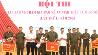 Hội thi lực lượng tham gia bảo vệ an ninh, trật tự ở cơ sở giỏi lần thứ I, năm 2026 (Cụm thi số 9)