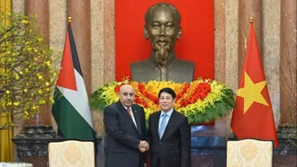 Chủ tịch nước Lương Cường tiếp Chủ tịch Hạ viện Jordan Mazen Turki El Qadi
