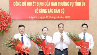 Ban Thường vụ Tỉnh ủy công bố các quyết định về công tác cán bộ