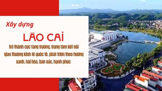 Xây dựng Lào Cai trở thành cực tăng trưởng, trung tâm kết nối giao thương kinh tế quốc tế, phát triển theo hướng xanh, hài hòa, bản sắc, hạnh phúc