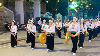 Hợp luyện diễu diễn đường phố, sẵn sàng cho Lễ hội Văn hóa, Du lịch Mường Lò năm 2026