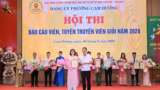 12 thí sinh dự Hội thi báo cáo viên, tuyên truyền viên giỏi phường Cam Đường