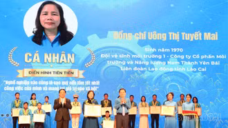 Lào Cai có 1 công nhân được tuyên dương toàn quốc về học và làm theo Bác