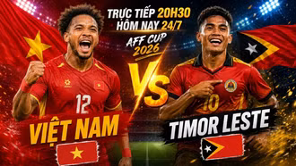 Link xem trực tiếp Việt Nam vs Timor Leste 20h30 hôm nay 24/7