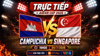 Thắng kịch tính Campuchia phút 90+11, Singapore khởi đầu thuận lợi tại AFF Cup 2026