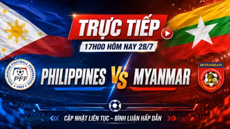 Thắng đậm Philippines 4-1, Myanmar tạo "địa chấn" tại bảng B AFF Cup 2026