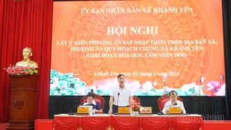 Khánh Yên và Bắc Hà tổ chức hội nghị lấy ý kiến vào phương án sắp xếp, sáp nhập thôn