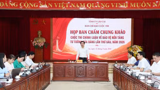 Họp Ban Chấm chung khảo Cuộc thi chính luận về bảo vệ nền tảng tư tưởng của Đảng lần thứ 6, năm 2026
