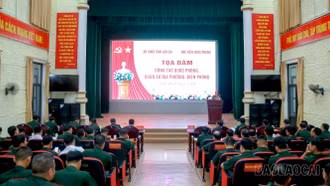 Bộ CHQS tỉnh: Toạ đàm công tác quốc phòng, quân sự địa phương, biên phòng