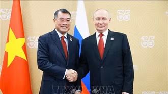 Thủ tướng Chính phủ Lê Minh Hưng hội kiến Tổng thống Nga Vladimir Putin