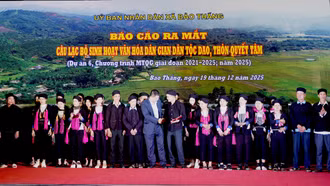 Bảo Thắng: Ra mắt câu lạc bộ sinh hoạt văn hóa dân gian dân tộc Dao thôn Quyết Tâm