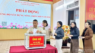 Xuân Quang phát động ủng hộ Quỹ Xây dựng nông thôn mới năm 2026