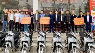 UBND tỉnh Lào Cai huy động doanh nghiệp hỗ trợ 120 xe máy phục vụ mô hình chính quyền địa phương 2 cấp